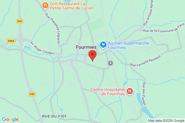 Carte de l'emplacement 59610 Fourmies