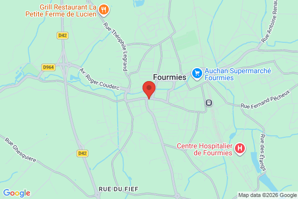 Carte de l'emplacement 59610 Fourmies