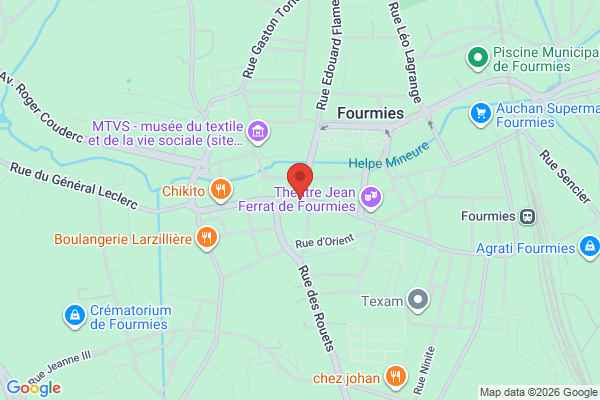 Carte de 15 Rue Saint-Louis, Fourmies, France