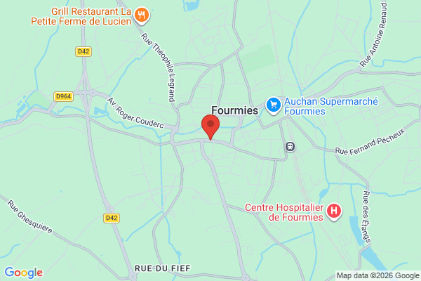 Carte de l'emplacement 59610 Fourmies