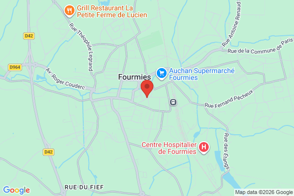 Carte de l'emplacement 59610 Fourmies