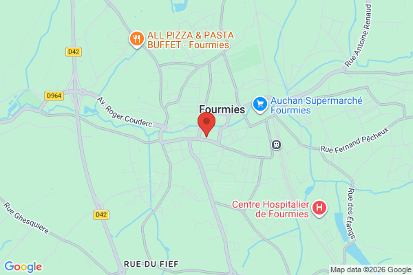 Carte de l'emplacement 59610 Fourmies