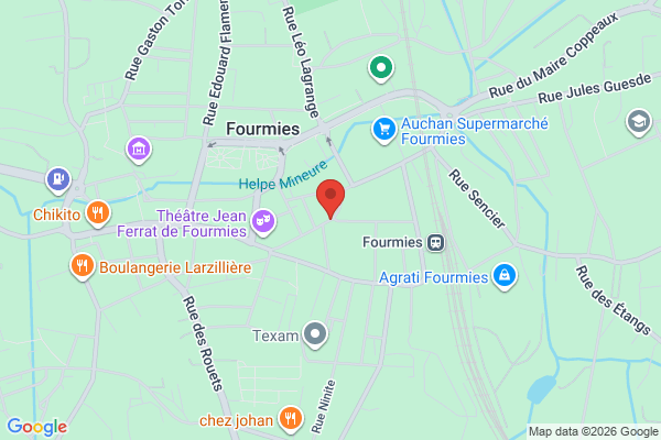Carte de 32 Rue Jean Jaurès, Fourmies, France