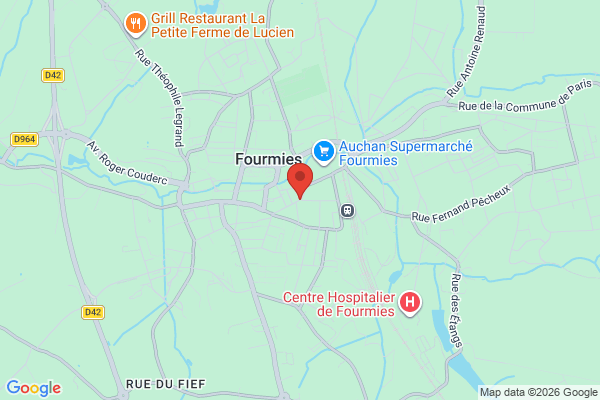 Carte de l'emplacement 59610 Fourmies