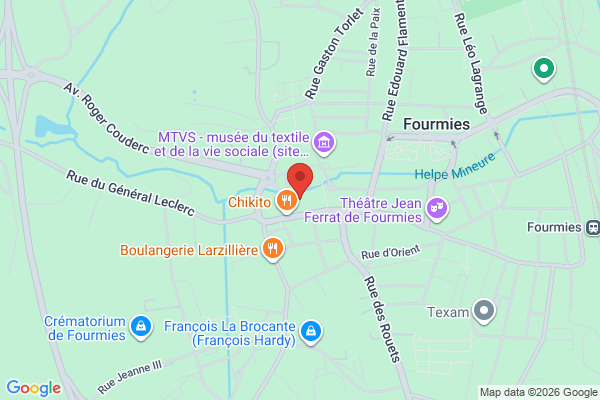 Carte de 29 Rue Cousin Corbier, Fourmies, France