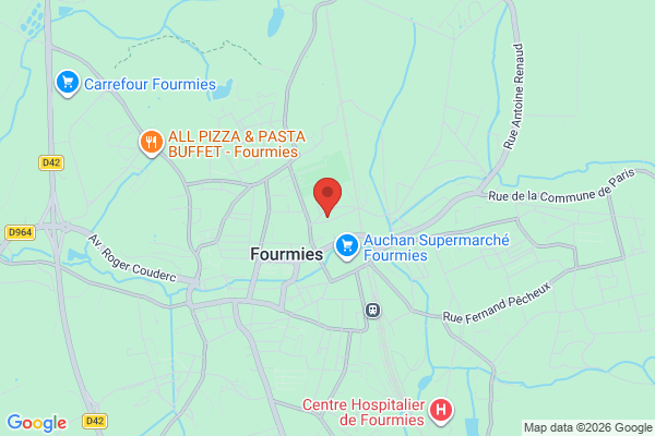 Carte de l'emplacement 59610 Fourmies