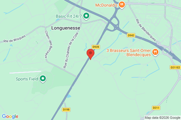 Carte de l'emplacement 62219 Longuenesse