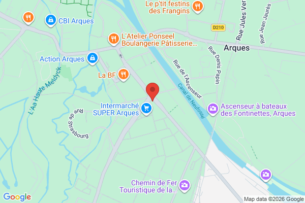Carte de 30 Avenue du Général de Gaulle, Arques, France