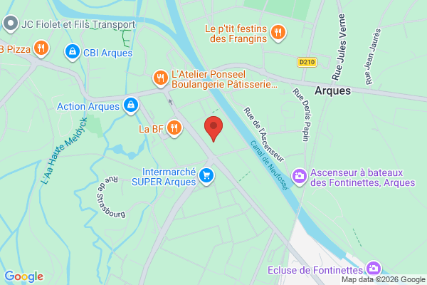 Carte de 9 Avenue du Général de Gaulle, Arques, France