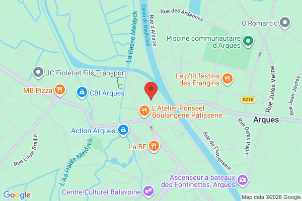 Carte de Rue Ernest Renan, Arques, France