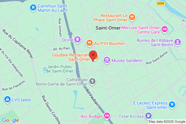 Carte de 11 Rue des Clouteries, Saint-Omer, France