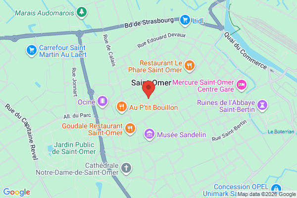 Carte de 48 Rue de Dunkerque, Saint-Omer, France